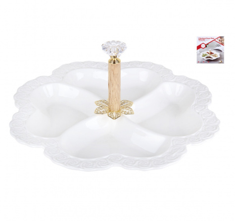 Менажница 4секц. 24см (ZD20204)