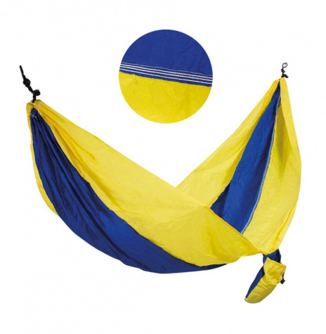 Гамак Ecos Ham-16 походный нейлон, повышенной прочности, с карабинами, р-р 280х140 см 004978