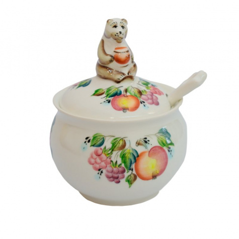 Банка с ложкой На пасеке АКСИНЬЯ