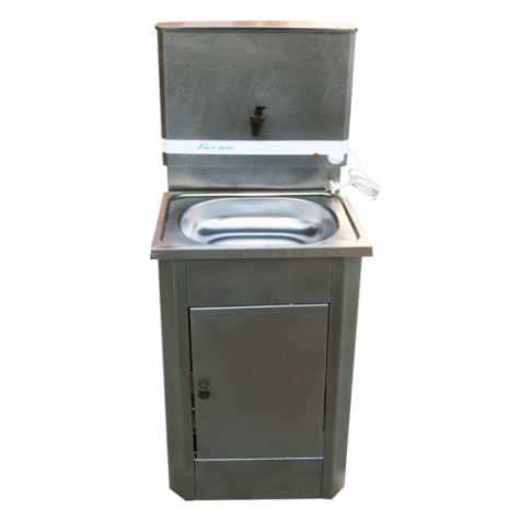 Умывальник ВЕСНА мойка нерж., с водонагр., серебро, Миасс