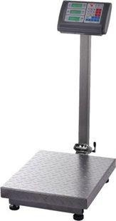 Весы коммерческие напольные электронные УМНИЦА ВТЭ-300кг (со стойкой)