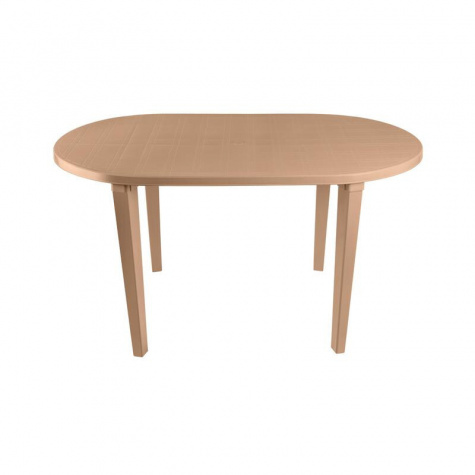 Стол пл. овальный 1400*800*710 ДИС бежевый